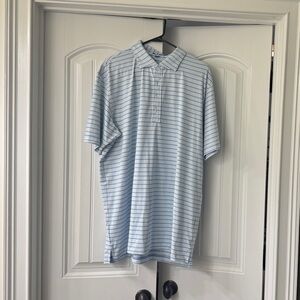Peter Millar Light Blue Striped Casual Shirt